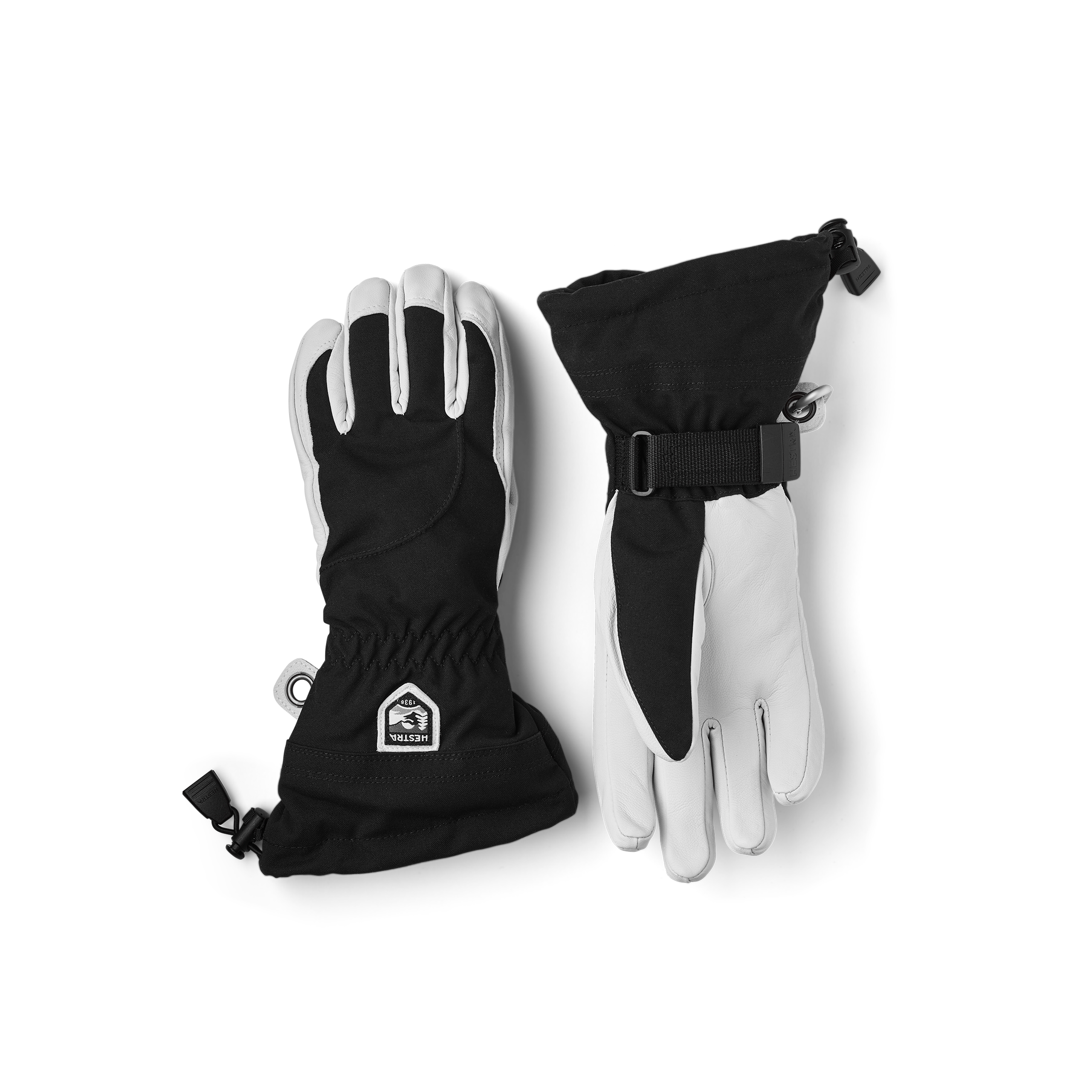 Heli Ski Female - 5 finger-Black/Offwhite – Hestra Gloves