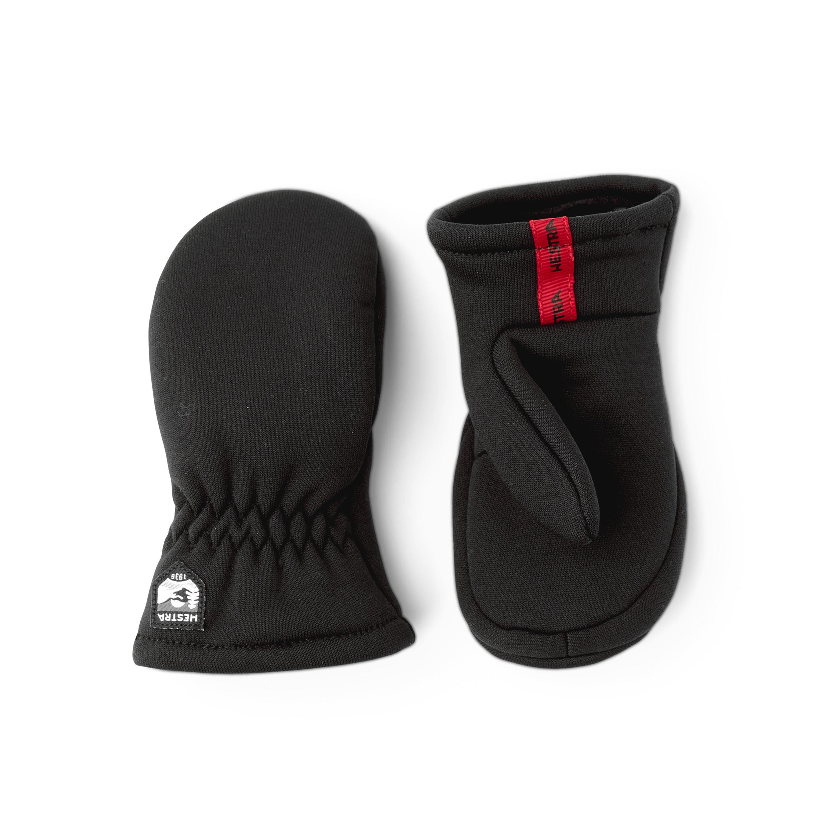 Svart tumhandske i fleece
