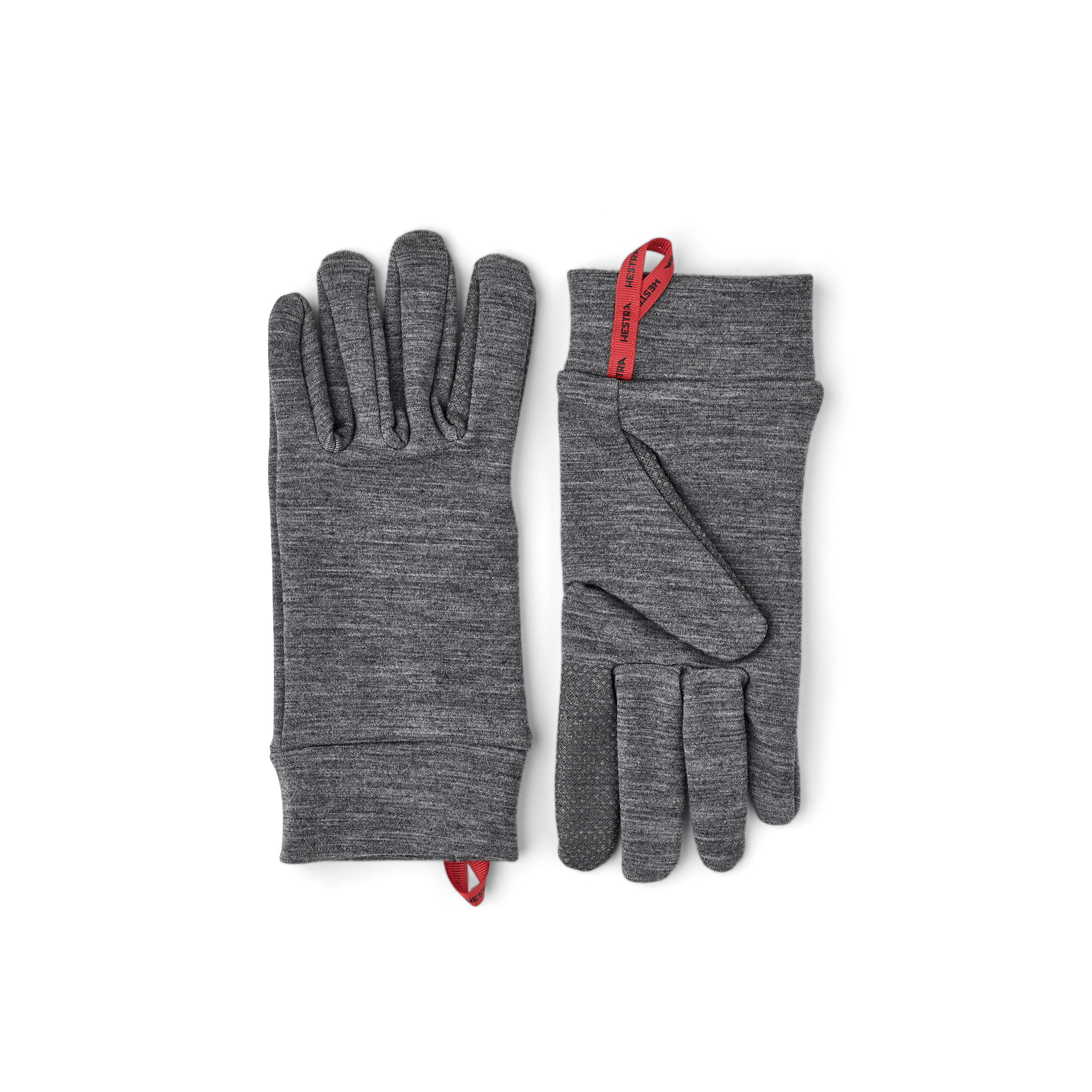 Grå innerhandske med touch-funktion