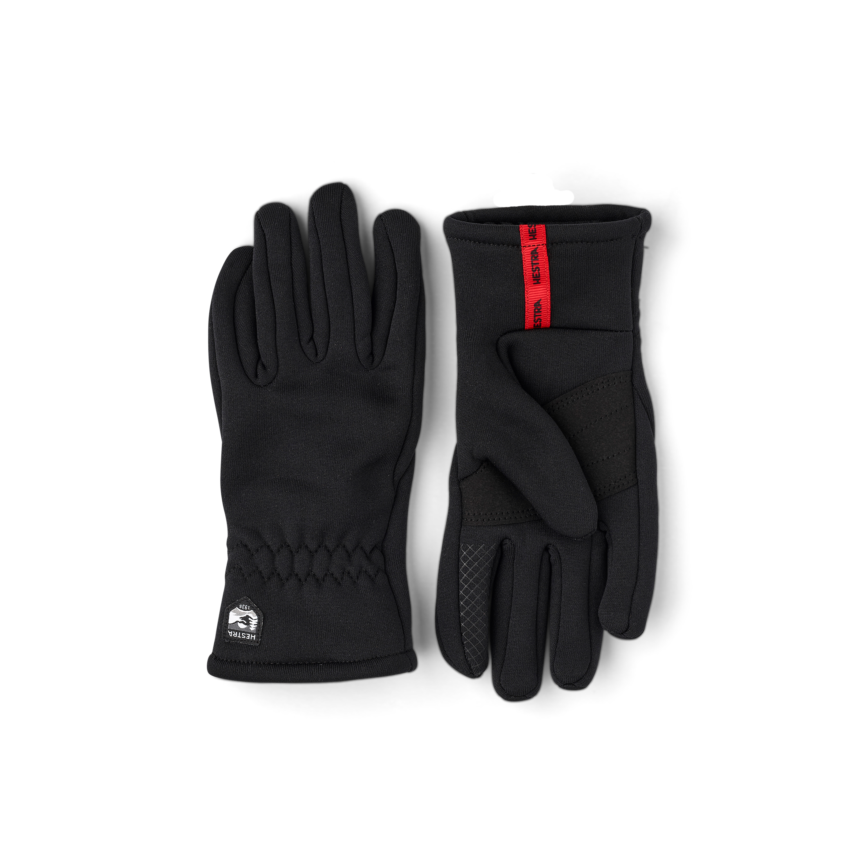 Svart innerhandske i fleece med touch-funktion